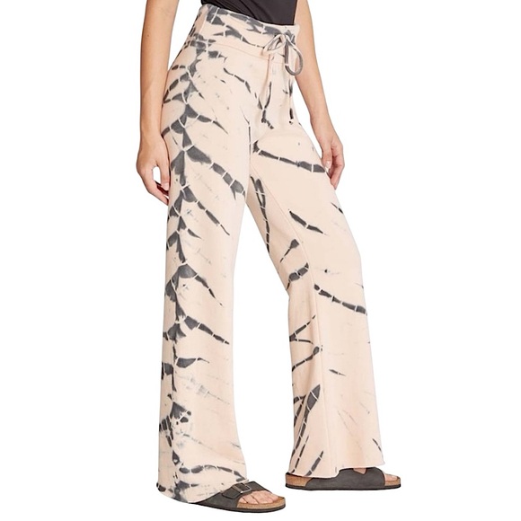 Wildfox Jude Nectar Striped Tie-Dye Flared Sweatpants size XS - Picture 1 of 9